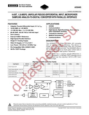 ADS8405IBPFBR datasheet  